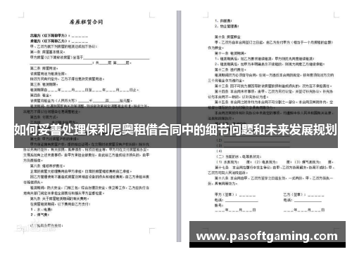 如何妥善处理保利尼奥租借合同中的细节问题和未来发展规划 如何妥善处理保利尼奥租借合同中的细节问题和未来发展规划